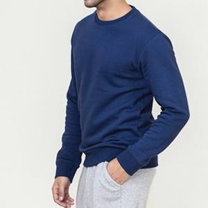 Crewneck Sweatshirt Long Sleeve Casual <b>Warm</b> <b>Fleece</b> Print Hoodies Men Pullover 100% Cotton Sweatshirts With Private Label For Boy - Product Image 2