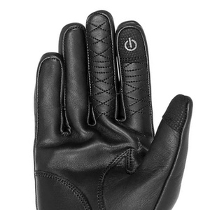 Gants de moto courts en cuir de vachette de qualité supérieure avec protections, imperméables et respirants, unisexes, marque Keven - Product Image 5