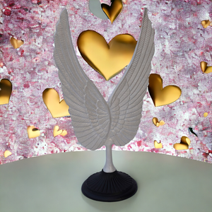 Creative <b>White</b> Wings Statue Unique Art Metal Sculptures Home Decor for Living Room <b>TV</b> <b>Stand</b> Dinning Table Decorations - Product Image 5