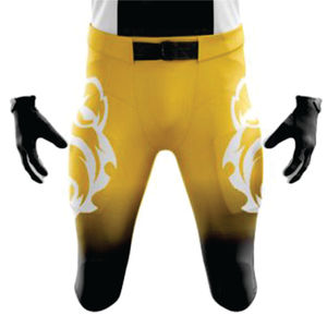 Uniforme de football pour hommes Ensemble maillot et pantalon de football américain personnalisé pour hommes Vêtements de sport d'équipe en sergé sublimés respirants - Product Image 5