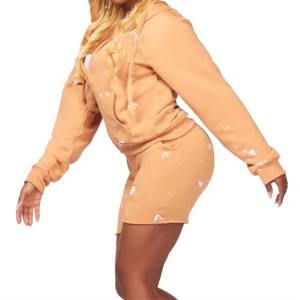 Conjuntos de sudaderas y pantalones cortos de moda para mujer: tela de alta calidad y diseño elegante para salidas Casuales - Product Image 5