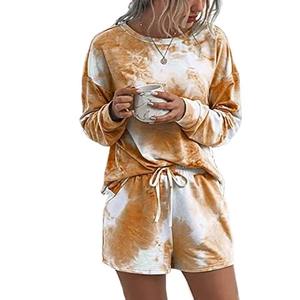 <b>Women</b> Above Knee Solid Knitting <b>Quarter</b>-<b>Zip</b> <b>Sweatshirt</b> and Shorts Set Trendy Two-Piece Casual Wear - Product Image 1