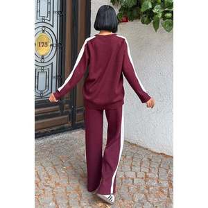 Conjunto de Punto Casual y Cómodo con Bordes a Rayas 10217 - Product Image 6