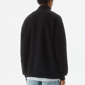 Sudadera de Hombre con Media Cremallera, Cálida para Invierno, de Forro Polar, Bordada, de Secado Rápido, Estilo Urbano, Color Sólido, Informal - Product Image 2