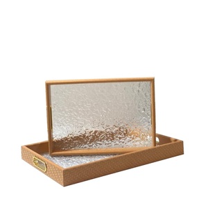 Plateau de serveur de dessert alimentaire de style unique de forme ronde plateau de service de mousse décoratif fait à la main plateau de service de mousse de concepteur classique - Product Image 1