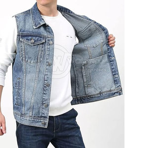 Chaleco Vaquero de Algodón 100% para Hombre, de Invierno, Calidad Premium, Ecológico, Antiarrugas, de Secado Rápido, Cómodo, Transpirable y Personalizable - Product Image 3