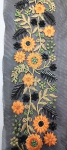 Adorno de encaje bordado personalizado para ropa de boda para zapatos y bolsos Artesanía comercial y fabricación decorativa - Product Image 6