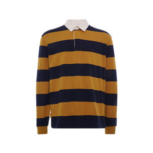 Polos personnalisés à manches longues brodés de haute qualité pour hommes Polos de rugby - Product Image 1