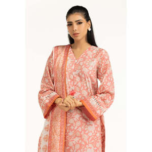 IUSTKSD-2018 Conjunto de traje de jardín estampado de 3 piezas para mujer - Product Image 4