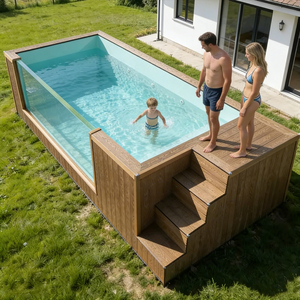 Piscine modulaire hors sol de 20 pieds pour hôtel familial ou resort, avec un ensemble complet d'accessoires - Product Image 4
