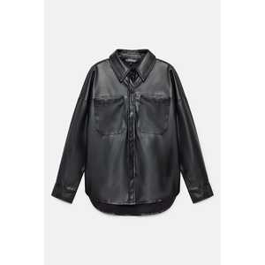 Chemise décontractée en similicuir avec logo sur le devant - Product Image 6