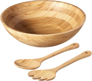 White Wash Designer Bol en bois de manguier Vaisselle Vaisselle Meilleure qualité Meilleure vente Bol à nourriture Bol à salade - Product Image 5