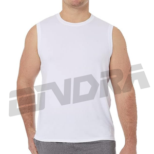 Plaine Hommes Musculation Débardeur Blanc Gym Stringer Chemise Sans Manches Fitness Singlet Workout Muscle Vêtements - Product Image 1