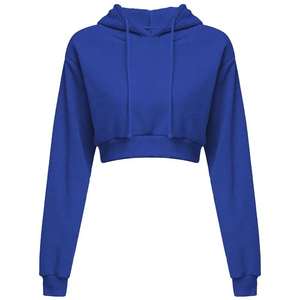 Estilo único Nueva llegada Calidad Premium Mujeres Crop Top Hoodie Precios razonables Ligero Mujeres Crop Hoodie 2026 - Product Image 3