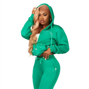 Survêtement empilé personnalisable de qualité supérieure pour femmes-Tissu léger et durable parfait pour le fitness et la mode - Product Image 3