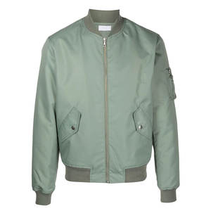 Blouson aviateur homme coupe-vent chaud pour l'hiver blouson aviateur fin rembourré coupe-vent authentique - Product Image 1