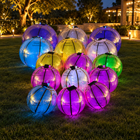 Boule miroir gonflable personnalisée avec bande lumineuse LED, sphère gonflable réfléchissante géante pour la décoration d'événements et de fêtes