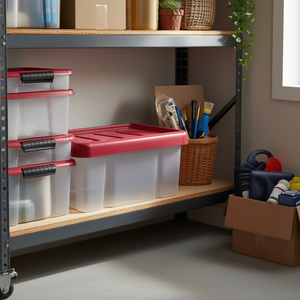 Tontarelli 5Lt PUZZLE <b>BOX</b> Cherry Plastic <b>Storage</b> Container with Targeted Audience High Visibility Product in Category - Product Image 3