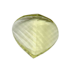 หินเลมอนควอทซ์สีเขียวธรรมชาติคุณภาพสูงอัญมณีหลวมรูปร่างแฟนซีแบบเว้าสำหรับใช้ทำเครื่องประดับ - Product Image 1