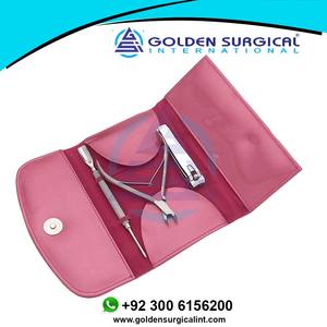 Kit de soin des ongles professionnel pour voyage |   Pince à cuticules, pousse-cuticules, coupe-ongles en acier inoxydable - Product Image 5