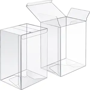 Caja de embalaje de regalo transparente de plástico de lujo a granel personalizada PVC 0,35mm vinilo transparente Funko Pop protector