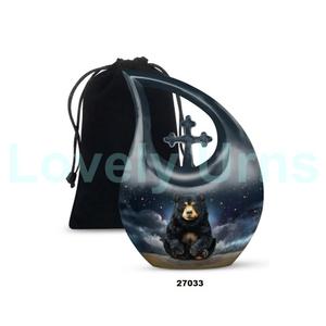 โกศสำหรับผู้ใหญ่สำหรับใส่เถ้ากระดูกของมนุษย์ตกแต่งสำหรับงานศพขนาดใหญ่พร้อมถุงฟรี - Product Image 6