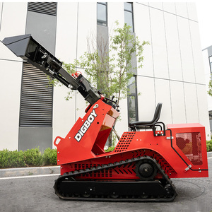 Tùy chỉnh Mini quốc tế <span class=keywords><strong>1000kg</strong></span> Skid chỉ đạo <span class=keywords><strong>CE</strong></span> động cơ diesel bánh xe bánh xích theo dõi <span class=keywords><strong>loader</strong></span> với 4 trong 1 xô và chỗ ngồi - Product Image 3