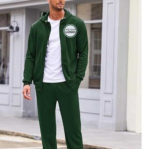 Survêtements d'hiver écologiques pour hommes, vente en gros OEM, imprimés, unis, à capuche, personnalisés, en polyester, pour la maternité, pour la gym - Product Image 3