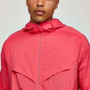 Conjunto de ropa deportiva de gimnasio XL personalizada unisex, chaqueta con cremallera de dos piezas, conjunto de pantalones cortos para correr, cortavientos de nailon impermeable para estampado al aire libre - Product Image 5