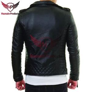 New Arrival: Custom Windproof Casual Black Riding Biker Motorcycle Men <b>Leather</b> <b>Jackets</b> - Stylish Fashion <b>Genuine</b> <b>Leather</b> <b>Jackets</b> - Product Image 6