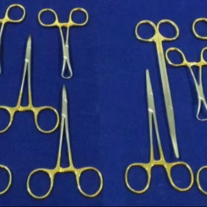 Kit de chirurgie générale ASTRIN SURGICAL, ensemble de 17 pièces, instruments chirurgicaux manuels à poignée dorée, acier inoxydable de qualité supérieure, certifié CE - Product Image 4