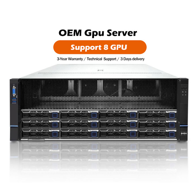 Excellent Performance AMD EPYC 7002/7003 10-GPU 4U Rack Server with 2.5"/3.5" Drives for AI in Stock