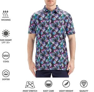 Chemises de Golf pour hommes, entièrement Sublimation, manches courtes, Performance, évacuation de l'humidité, sport, Polo de Golf - Product Image 6