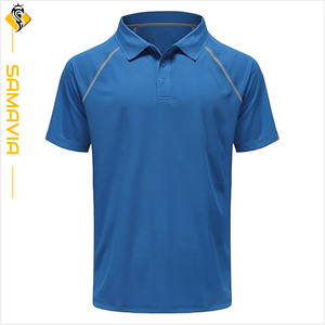 SAMAVIA élégant solide à séchage rapide pour chemise pour grands hommes respirant coton tricot décontracté grande taille - Product Image 5