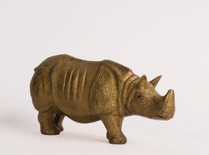 AK Brass Classic Premium Quality Rhino Showpiece Escultura decorativa de mesa de alto detalle - Product Image 6
