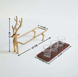 Metal Reindeer Votive <b>Holder</b> Classic Design for Home and Office Decor Wedding Party Events Decorative made india wholesale - Product Image 3