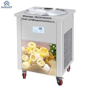 High Quality Fast Cooling Thailand Style Manual Fried/roll Fried Ice Cream Machine