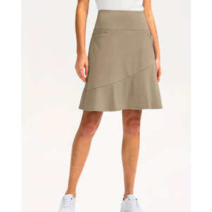 Jupe courte en jean en coton de mode estivale en gros pour femme, jupes pour femmes avec poches, service OEM de haute qualité - Product Image 3