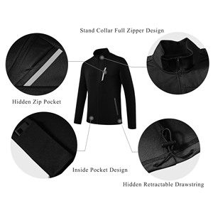 Pantalon de survêtement à capuche de haute qualité Ensemble 2 pièces en polyester Costume respirant Ensembles de jogging avec logo personnalisé Survêtements pour hommes Costumes de survêtement unisexes - Product Image 4