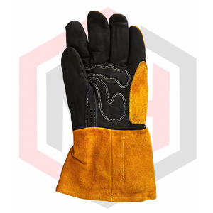 Gants de soudage TIG en cuir fendu de mouton souple Gants de travail de protection personnels confortables avec résistance à l'abrasion thermique - Product Image 3