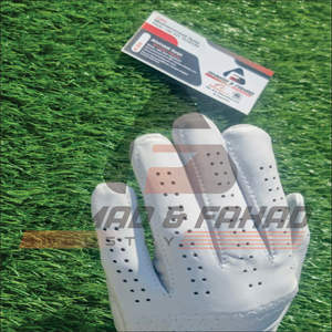 OEM estilo clásico logotipo personalizado patrón PU Cabretta cuero genuino guantes de golf con protección UV Venta caliente deportes empuñaduras - Product Image 1