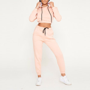 Conjunto de Sudaderas Cortas Personalizadas con su Propio Diseño para Mujer, Talla Grande, Conjunto de Sudaderas Cortas para Mujer Más Vendido - Product Image 3