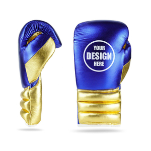 Venta al por mayor 2025 Guantes de boxeo de cuero brillante de alta calidad Guantes de entrenamiento transpirables de alta calidad para Artes Marciales Precio competitivo - Product Image 1