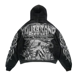 Trajes Deportivos Unisex de Invierno con Lavado Ácido, Personalizados con DTG, de Poliéster/Algodón, para Mujer, de Alta Calidad - Product Image 3