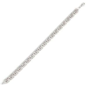 925 Sterling <b>Silver</b> Fusion Stone <b>Bracelet</b> Elegant Oval Model Crystal <b>Bangle</b> - Product Image 3