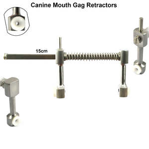 ชุดอุปกรณ์เปิดปากสุนัขสำหรับสัตวแพทย์ ทำจากสแตนเลสอย่างดี ทนทาน ใช้สำหรับการผ่าตัดช่องปากและงานทันตกรรม ได้รับการรับรองมาตรฐาน MOL สำหรับสุนัขและแมว - Product Image 2