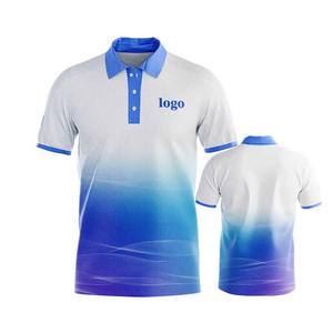 2025 Logo personnalisé motif impression haute qualité Stretch Polyester Spandex manches courtes séchage rapide confort ajusté Golf polos - Product Image 3