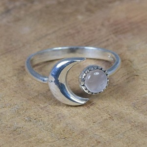 Regalo de boda para mujer, anillo de piedras preciosas de Plata de Ley 925 de cuarzo rosa, piedra natal de enero, joyería hecha a mano, regalo para Navidad - Product Image 5