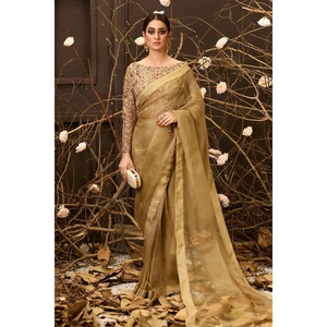 Diseñador paquistaní 2023 tela de boda colección Eid gasa tradicional Salwar Kameez traje de seda y rayón elegante - Product Image 5