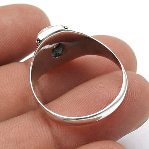 Piedra preciosa de topacio místico Natural, anillo de lujo de forma ovalada de Plata de Ley 925 para mujer y niña, joyería hecha a mano, precio de fábrica al por mayor - Product Image 4